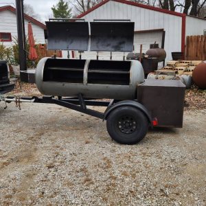 120 Gallon Offset Smoker | Heavy-Duty Trailer-Mounted BBQ Smoker