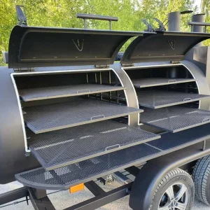 BM-4 XXL Reverse Flow BBQ Smoker Trailer – Custom-Built BBQ Smoker Trailer for Sale