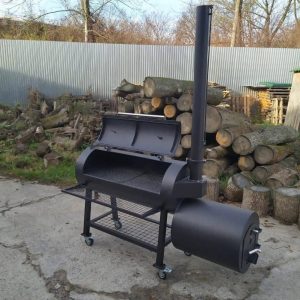 60 Gallon Reverse Flow Smoker – Backyard Offset BBQ Smoker