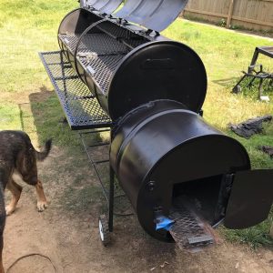 Double Barrel Two 55-Gallon Offset Smoker