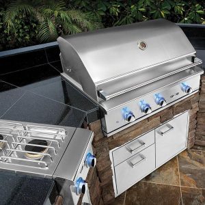 DeltHeat 32 Inch 3 Burner Built In Gas Grill