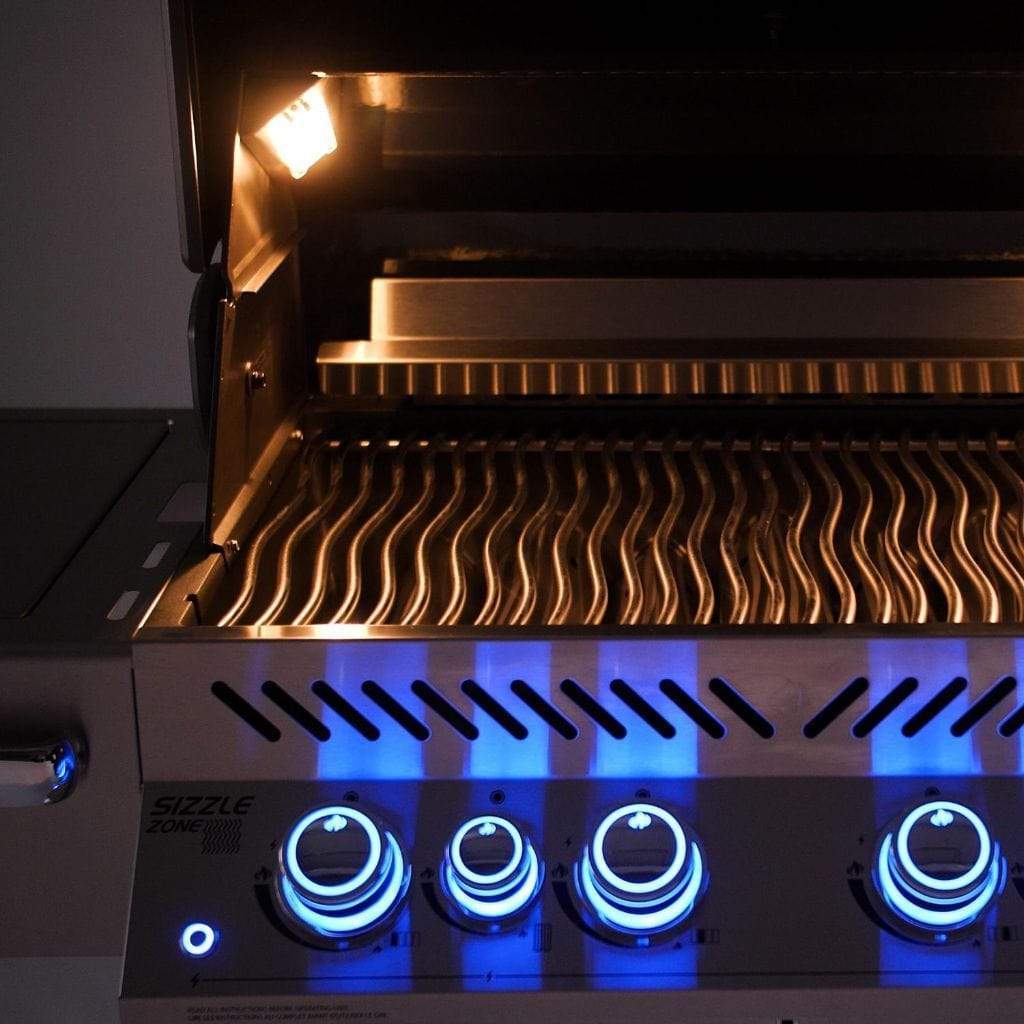 Napoleon Prestige PRO 500 Built-in Grill with Infrared Rear Burner and Rotisserie Kit - Image 5
