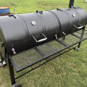 double barrel grill smoker for backyard bbq cooking double barrel backyard BBQ grill setup