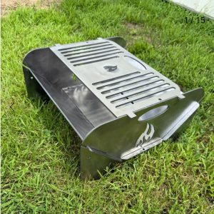 Portable Collapsible Fire Pit & Grill Combo