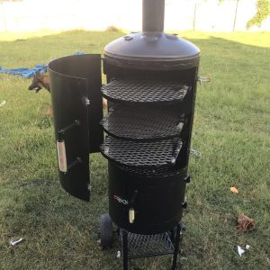 60 Gallon Vertical Barrel Smoker – Heavy-Duty Offset Design