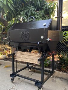 Custom barrel grills for backyard BBQ
